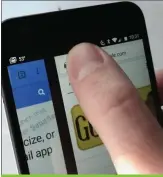  ??  ?? You can cycle through all your open tabs in Chrome for Android by repeatedly swiping the address bar