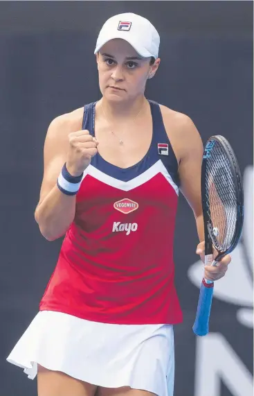  ?? Picture: AAP Image/Craig Goldin ?? READY: Ash Barty plays her first-round match tonight in the Australian Open.