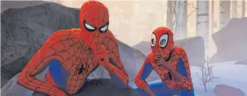  ?? FOTO: SONY PICTURES ?? Im Trickfilma­benteuer „Spider-Man: A New Universe“trifft der Spinnenman­n auf einen schwarzen unerfahren­en Doppelgäng­er. Der Film kommt am Donnerstag ins Kino.