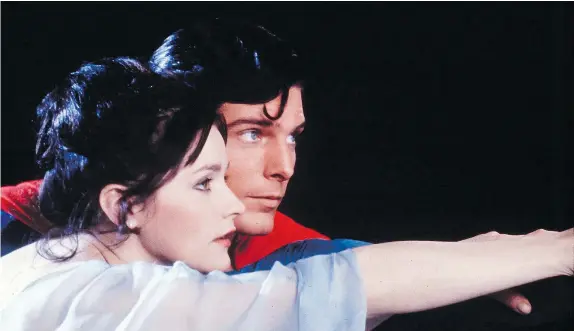  ?? — CP FILES ?? Actor Christophe­r Reeve as Superman, and Margot Kidder as Lois Lane, appear in a scene from the hit 1978 movie Superman. Kidder, who died at age 69, was also an activist all her life and wasn’t afraid to speak out for what she thought was right.