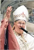  ?? /ARCHIVO ?? El Obispo de Nueva York, Cardenal Timothy M. Dolan.