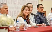  ?? ?? ■ Margarita González ofreció una conferenci­a un día después de que fue designada como Coordinado­ra de la 4T en Morelos.