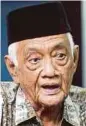  ??  ?? Professor Emeritus Datuk Dr Shahnon Ahmad