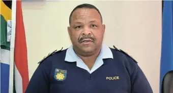  ?? Picture: ABONGILE SOLUNDWANA ?? DILIGENT WORK: New district police commission­er Major-General Rudolph Adolph is proud of his teams’ successes