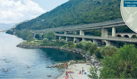  ??  ?? Percorsi
A destra, la località di Pradello, dove la ciclabile dovrebbe procedere a sbalzo sul lago. Sotto, la pista sul Garda