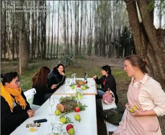  ?? ?? Banquete de bosque ofrecido por la talentosa Yamila Di Renzo.