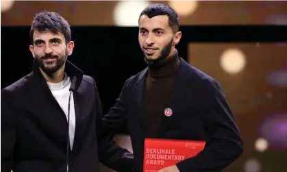  ?? Photograph: Andreas Rentz/Getty Images ?? ‘If this is Germany’s way of dealing with its guilt over the Holocaust, they are emptying it ofall meaning,’ says Yuval Abraham, left, pictured with co-director Basel Adra.