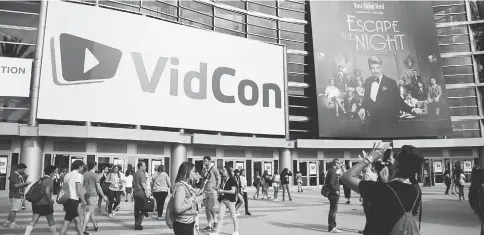  ??  ?? VidCon is aiming to help young bloggers and YouTubers to capitalise on a growing market. VidCon Europe announced on Tuesday it will return to Amsterdam next year for the second time. — AFP file photo