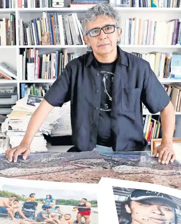  ??  ?? Francisco Mata Rosas exhibirá su proyecto La Línea a partir del 15 de julio en el Museo de Artes de Ciudad Juárez.