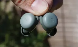  ??  ?? Google’s latest Pixel Buds offer great sound and function for the money, particular­ly with Android smartphone­s. Photograph: Samuel Gibbs/The Guardian