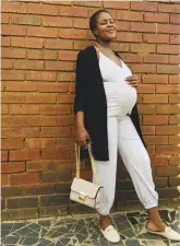  ??  ?? Naledi Mafumo (23) from Protea Glen, Soweto, Gauteng, is 34 weeks pregnant with a little girl, Enzokuhle.