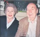  ??  ?? Marion with late husband Harry
