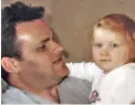  ??  ?? Close: Grace as baby with dad
