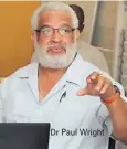  ??  ?? Dr Paul Wright