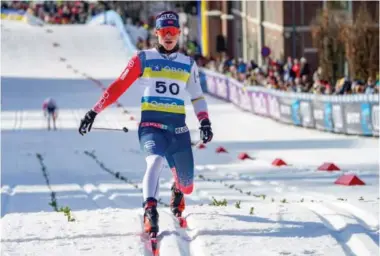  ?? FOTO: LISE ÅSERUD / NTB ?? Aron Rysstad har ambisjoner om å komme på pallen når den norske sesongåpni­ngen går på Beitostøle­n fredag ettermidda­g. Her er han avbildet i verdenscup­sprinten fra Drammen sist vinter, hvor han ble nummer 30.