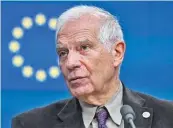  ?? ?? EU foreign policy chief Josep Borrell