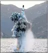  ??  ?? DANGER: Kim missile