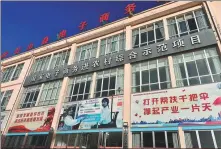  ?? PHOTOS BY YAN DONGJIE / CHINA DAILY ?? Middle: An e-commerce center built in the AIdol Plan Industrial Park serves as a workplace for AI