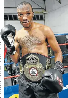  ?? Picture: STEPHANIE LLOYD ?? LOOKING TO FINAL BELL: Former world champion Simpiwe Vetyeka to hang up his gloves.