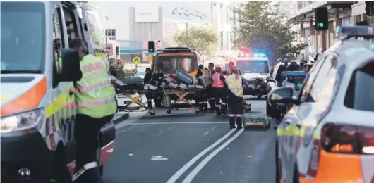  ?? NINE ?? The man who suddenly attacked shoppers at the Westfield Bondi Junction yesterday is thought to have acted alone.