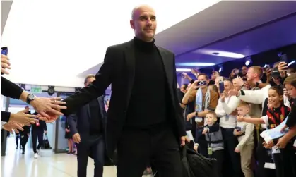  ?? Photograph: Jan Kruger/Uefa/Getty Images ?? ‘If we are considered one of the best teams we have to win the Champions League,’ says Pep Guardiola.