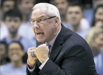  ?? Gerry Broome/Associated Press ?? North Carolina basketball coach Roy Williams said the school has learned “to be a better university” in the wake of a long-running academic scandal.