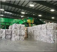  ?? PHOTO COURTESY OF J.P. MASCARO & SONS ?? J.P. Mascaro & Son’s pilot flexible plastics recycling program for Pottstown is part of a nationwide initiative by manufactur­ers and retailers to create a new market for the material and get it out of the waste stream.