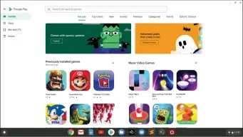  ??  ?? Google Play in Chrome OS 76