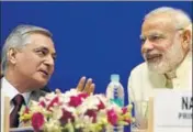  ?? HT FILE ?? The relationsh­ip between the Centre and the judiciary was particular­ly strained while TS Thakur, pictured with PM Narendra Modi, was Chief Justice. He retired in January.