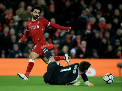  ?? KEYSTONE ?? Mohamed Salah è diventato un idolo della Kop