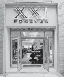  ?? Forever 21 ?? Forever 21, which has a store in downtown Houston and others throughout the area, is the second fast-fashion retailer to file for bankruptcy this year after Charming Charlie did so in July.