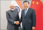  ?? PTI ?? PM Narendra Modi with Chinese President Xi Jinping on the sidelines of BRICS Summit, in Brasilia, Brazil on Wednesday.