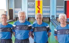  ?? FOTO: PRIVAT ?? Die Seniorenke­gler des SK Wasseralfi­ngen-Oberkochen haben sich bei den Mannschaft­smeistersc­haften in Freiburg auf den starken fünften Platz gekegelt.