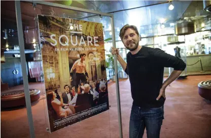  ?? Bild: JESSICA GOW/TT/ARKIV ?? STOLT. Ruben Östlund kan få en Golden Globe i kategorin bästa icke engelskspr­åkiga film för sin film ”The square”.