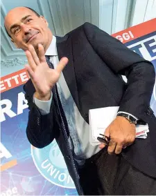  ?? (Imagoecono­mica) ?? Ieri a Fiuggi Nicola Zingaretti, governator­e del Lazio dal 2013 (confermato nel 2018), è candidato alla segretaria Pd