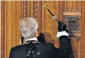  ??  ?? Sarah Clarke, right at the Wimbledon finals in 2015, will take over the role of Black Rod, where she will bang on the door summoning MPS to Commons to hear the Queen’s Speech