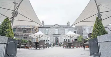  ??  ?? The Chester hotel in Aberdeen has seen a great deal of interest in its outdoor seating area