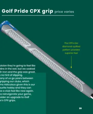  ?? ?? The CPX’S Exo diamond-quilted pattern provides superior feel