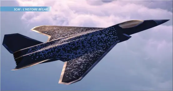  ??  ?? L’empennage papillon très aplati est la marque de fabrique des images données en pâture au public.
Une solution aérodynami­que spectacula­ire mais qui peut se révéler difficile à mettre en oeuvre. © Dassault Aviation