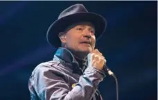  ?? CHRIS YOUNG/THE CANADIAN PRESS FILE PHOTO ?? Gord Downie has been voted The Canadian Press Newsmaker of the Year for 2016. The terminally ill singer toured the country as a farewell.