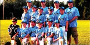  ??  ?? The Upper Makefield 10U Mavericks claimed the 2013 Suburban Travel Baseball title with an 8-1 victory over Valley AA June 12 in Bensalem. Pictured in the first row, from left: Louis Bencardino, Josh Hampshire, Josh Moss, Zachary Van Arsdale, Mikey...