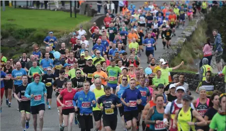  ??  ?? Runners get underway at The Kerryman Dingle marathon. Over 2,600 took part in the ninth running over the full and half marathons on the Dingle Peninsula Photo by Domnick Walsh / Eye Focus