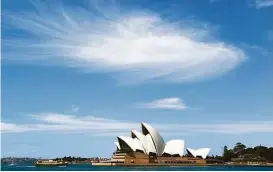  ?? William West / AFP | Getty Images ?? The Sydney Opera House is one sight passengers might take in during an aroundthe-world cruise.