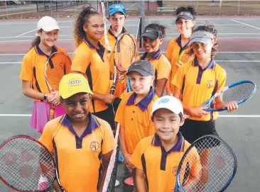  ??  ?? NEXT GENERATION: Could the next big tennis star be among these Edmonton Tennis Club members? Junior players Alexis Mansen, 12, Arnhem Pyawa, 10, Gracious Simeona, 14, Coner Whitby, 15, Shaylee Haynes, 12, Giselle Kawane, 13, Justin Cheng, 10, Sienna Jensen, 15, and Phoebe Cahill, 11.