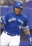  ?? AP PHOTO ?? Toronto Blue Jays prospect Vladimir Guerrero Jr. is hitting over .400 with the double-A New Hampshire Fisher Cats.