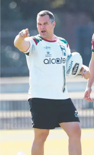  ?? Picture: PHIL HILLYARD ?? Anthony Seibold is set for a rough initiation at the Broncos.