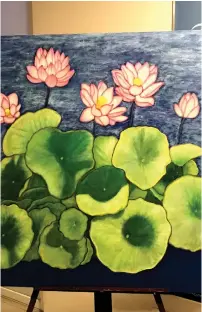  ??  ?? Josie Tionko's “Water Lilies”