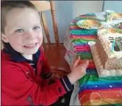  ??  ?? Tadgh Byrne celebrated his fifth birthday on May 16 at home with his mum, dad, brother Dylan and sister Nia.