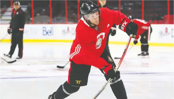  ?? JEAN LEVAC FILE ?? Senators veteran forward Bobby Ryan says it’s important that with a lot of new faces on the team players get to know each other.