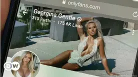  ??  ?? Georgina Gentle es una de las creadoras de contenido de OnlyFans.